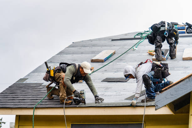 Professional Gutter Installation technician working in Wind Ridge, PA
